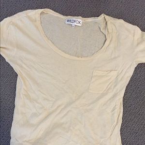 Yellow wild fox t shirt